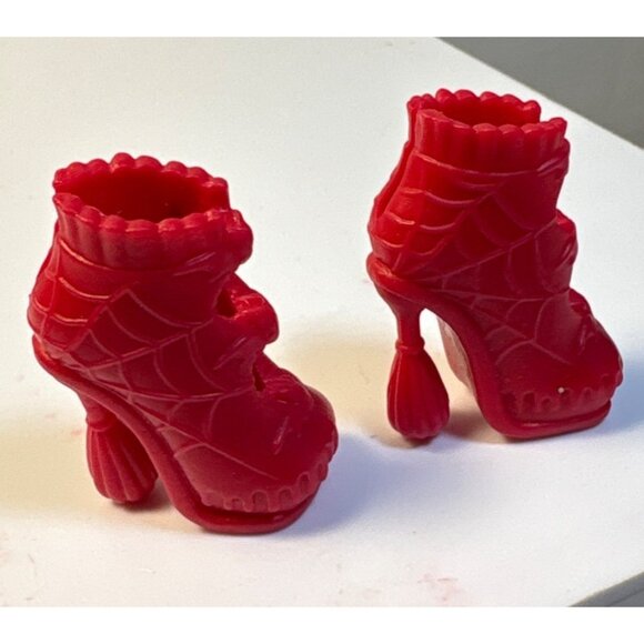 Monster High Shoes Boots Ghoul Fair Elissabat Heels Mattel - Picture 4 of 6